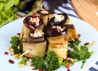 Involtini di melanzane ricotta e limone ricettasprint.it