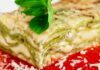 Lasagna al pesto con pinoli e stracchino. ricettasprint.it