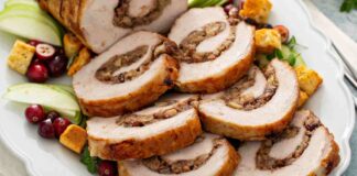 Lonza ripiena con i sapori del bosco