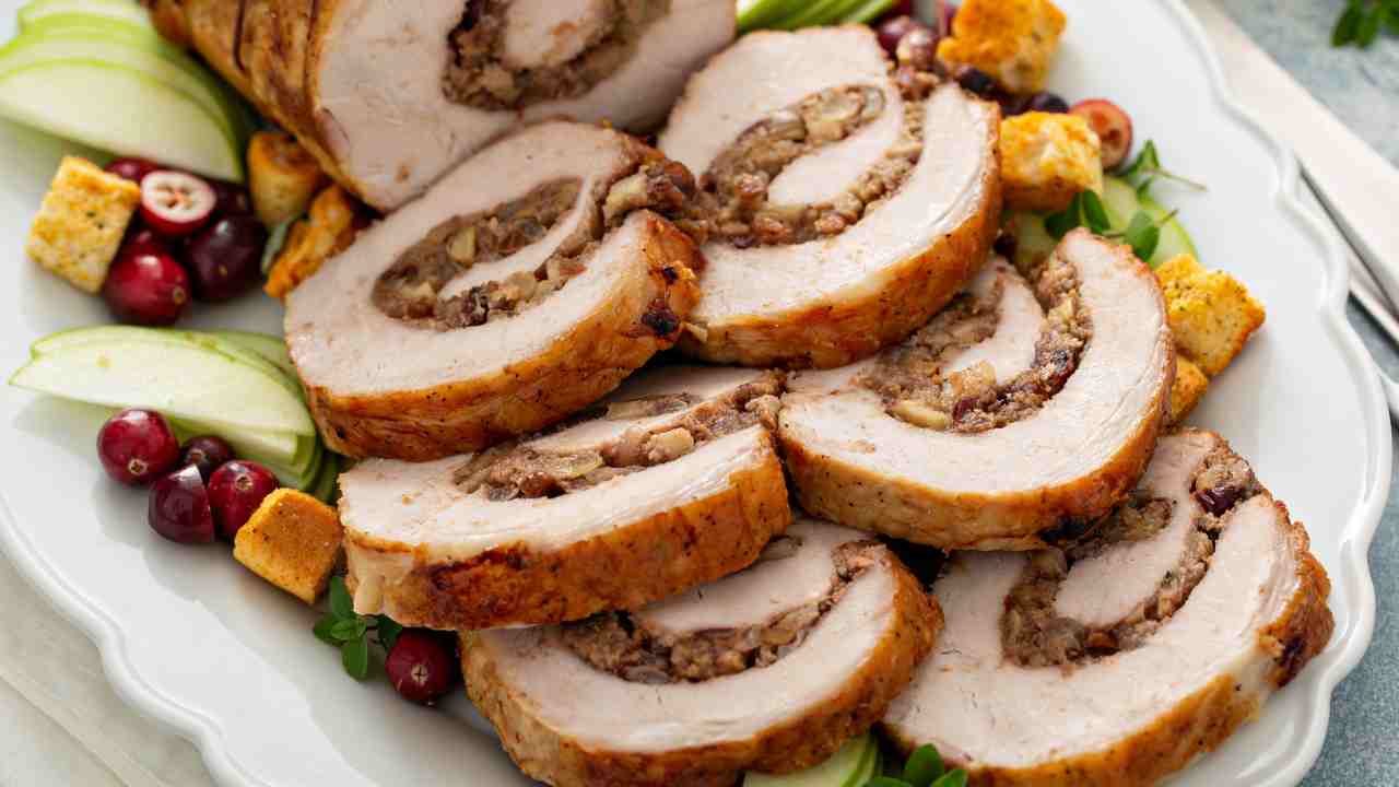 Lonza ripiena con i sapori del bosco