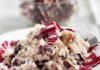 Risotto croccante con radicchio e funghi