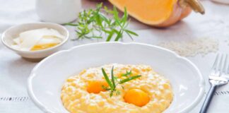 Risotto zucca e gorgonzola. ricettasprint.it