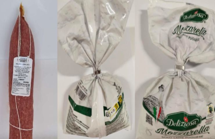 Il salame e la mozzarella richiamati
