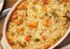 Sformato di riso pollo e verdure al forno. ricettasprint.it