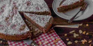 Torta caprese cioccolato e mandorle. ricettasprint.it