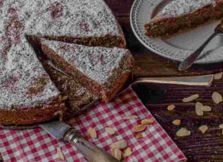 Torta caprese cioccolato e mandorle. ricettasprint.it