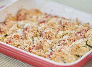 Zucchine gratinate ripiene e filanti - Ricettasprint.it