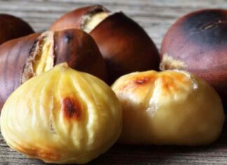 Come sbucciare le castagne in minuto, senza lasciare la pellicina fastidiosa castagne sbucciate