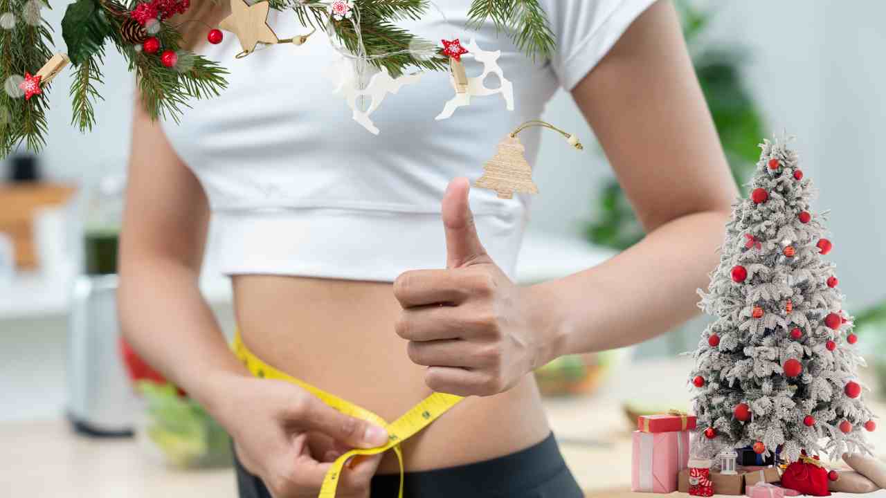 Una donna in forma a Natale