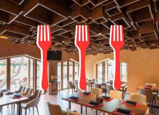 L'interno di un ristorante