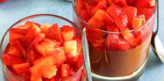mousse fragole e anacardi ricettasprint.it