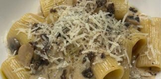 pasta funghi e fonduta di parmigiano ricettasprint