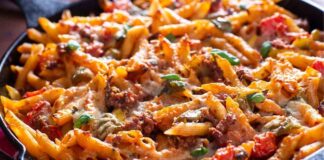 pasta gratin peperoni salsiccia ricettasprint