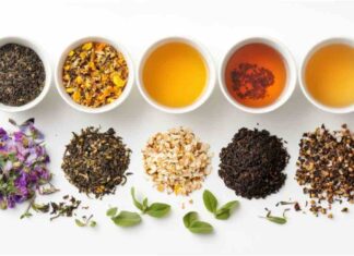 Tisane diverse viste dall'alto