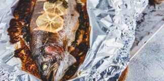 trota aromatica al cartoccio