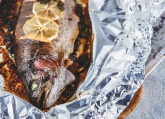 trota aromatica al cartoccio
