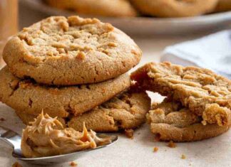 I biscotti li faccio anche al burro di arachidi con la ricetta americana, ma senza uova e burro | Li ho sostituiti così Biscotti al burro di arachidi ricetta americana - RicettaSprint