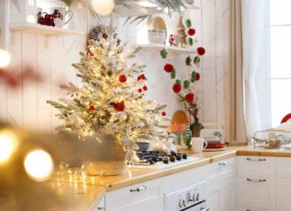 Come abbellire cucina a Natale Ricettasprint.it