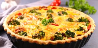 Crostata salata con i broccoletti