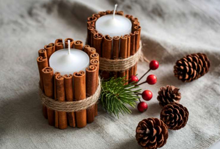 Decorare candele con cannella - Ricettasprint.it