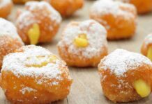 Frittelle con crema pasticcera