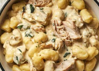 Gnocchi cremosi con il radicchio