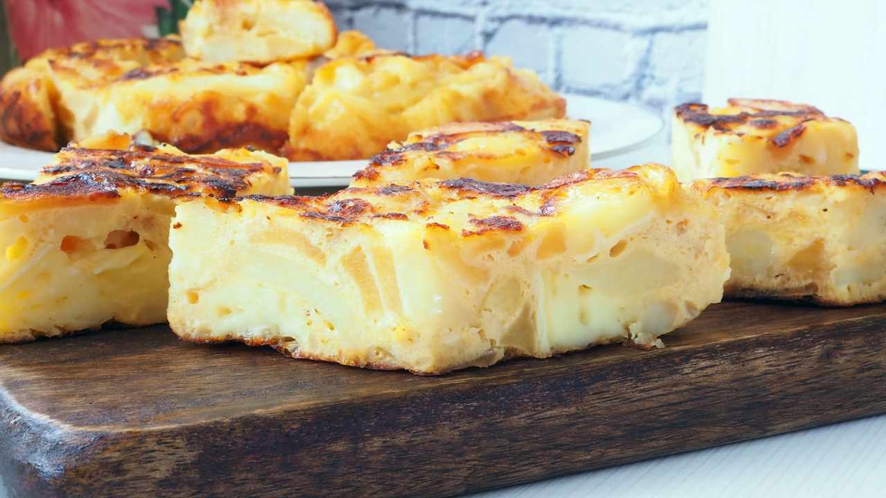 Maxi frittatona 2 ingredienti - RicettaSprint