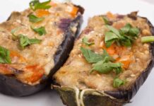 Melanzane ripiene ai funghi e provola