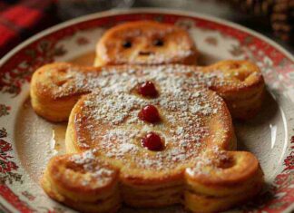 Omino focaccina tutti i giorni a colazione fino a Natale, li faccio in 10 minuti e senza lievito Omino focaccina natalizio senza lievito - RicettaSprint