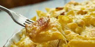 Pasta al forno senza glutine con speck e formaggi - Ricettasprint.it