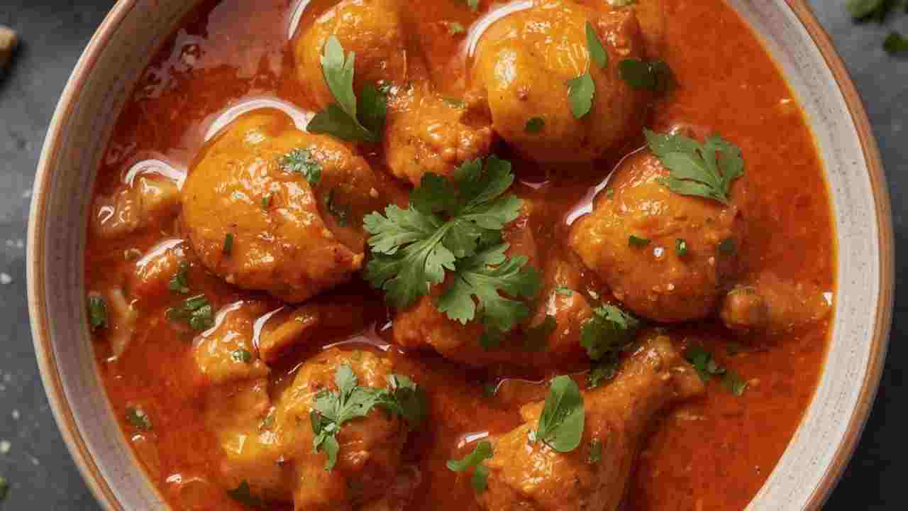 Pollo al curry rosso con latte di cocco ricettasprint.it