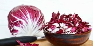 Sformato ricco con il radicchio
