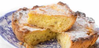 Torta cremosa alla ricotta in friggitrice