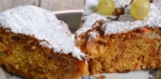 Torta mele e amaretti - Ricettaspint.it