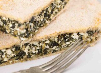 Torta salata di pane secco