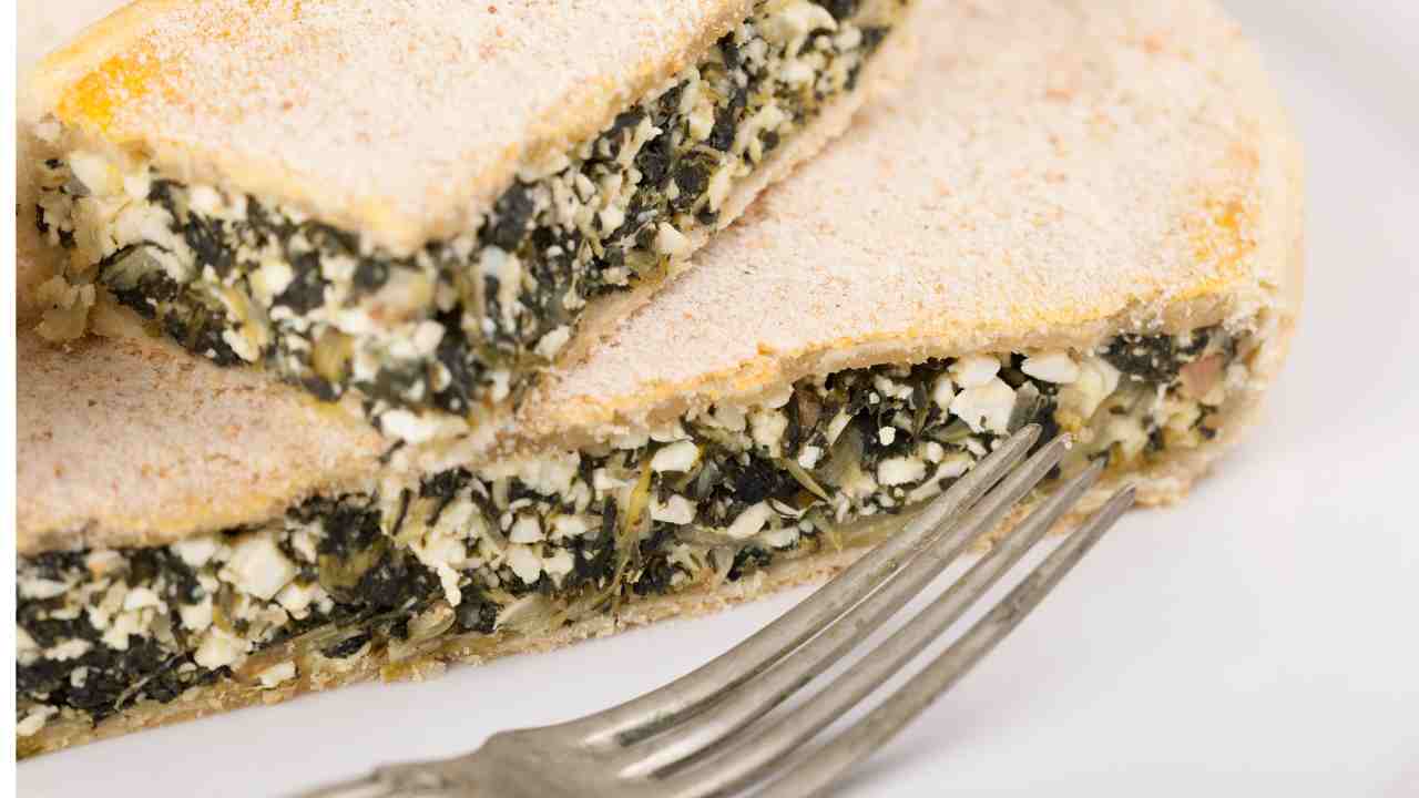 Torta salata di pane secco