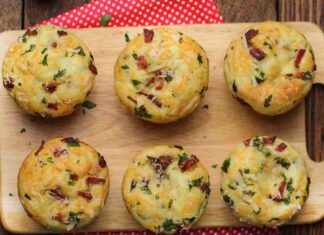 Tortino salato di asparagi, ricotta e pancetta croccante ricettasprint.it