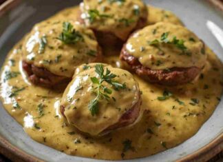bocconcini di maiale al rosmarino con crema di senape e miele ricettasprint.it