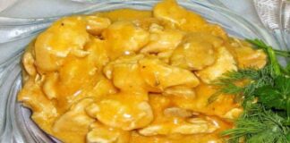 Bocconcini con salsa alla curcuma