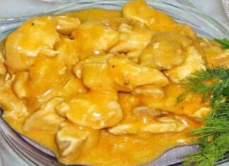 Bocconcini con salsa alla curcuma