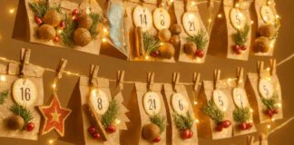 Calendario dell’avvento bellissimo fai da te, con tanti dolcetti e ragalini da donare a chi ami calendario dell'avvento