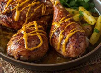 cosce di pollo alla birra con senape rustica ricettasprint.it