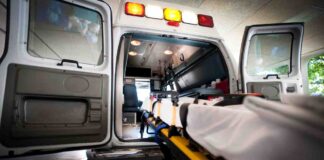 Ricovero in ambulanza