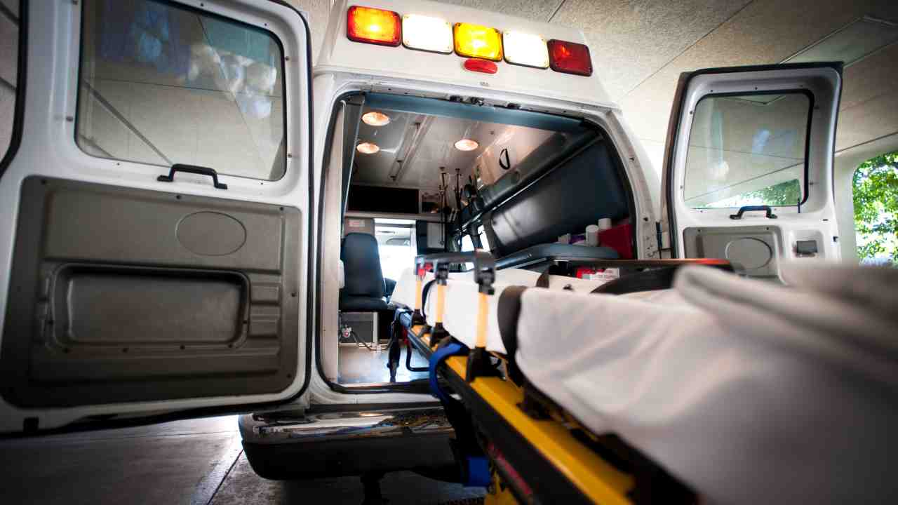 Ricovero in ambulanza