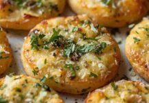 Uno snack speciale tutto per me, le focaccina alle erbe e parmigiano, si preparano subito ricettasprint.it