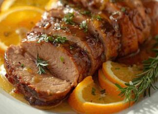 lonza di maiale arancia e miele ricettasprint.it