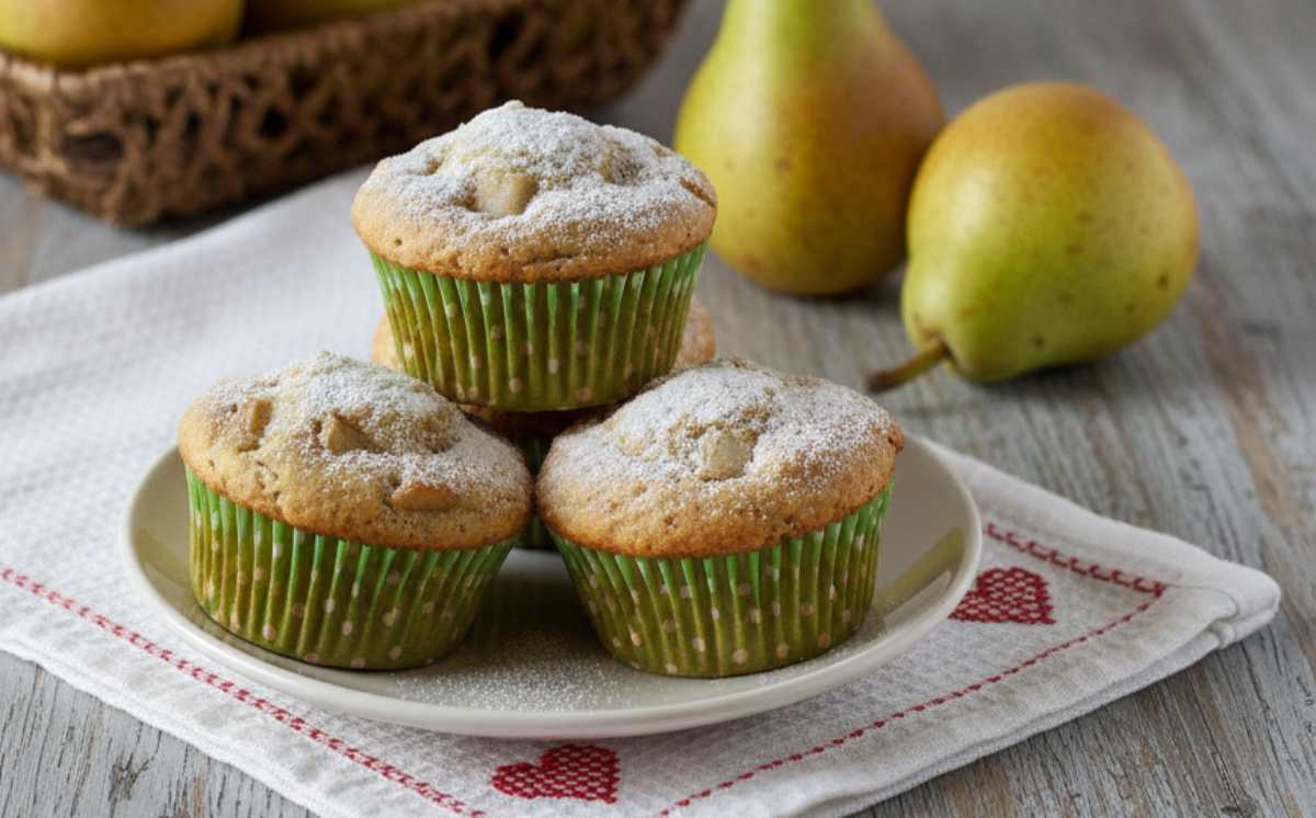 muffin pere cannella ricettasprint