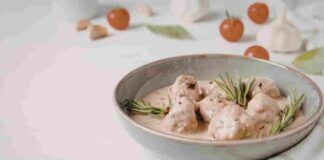 polpette di manzo con crema di yogurt e limone ricettasprint.it