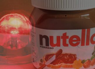 Barattolo di Nutella e sirena di allarme