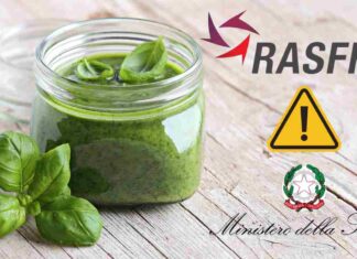 Paura a tavola: richiamato pesto per presenza di vetro, i lotti a rischio Barattolo di pesto in vetro e loghi di Enti ufficiali